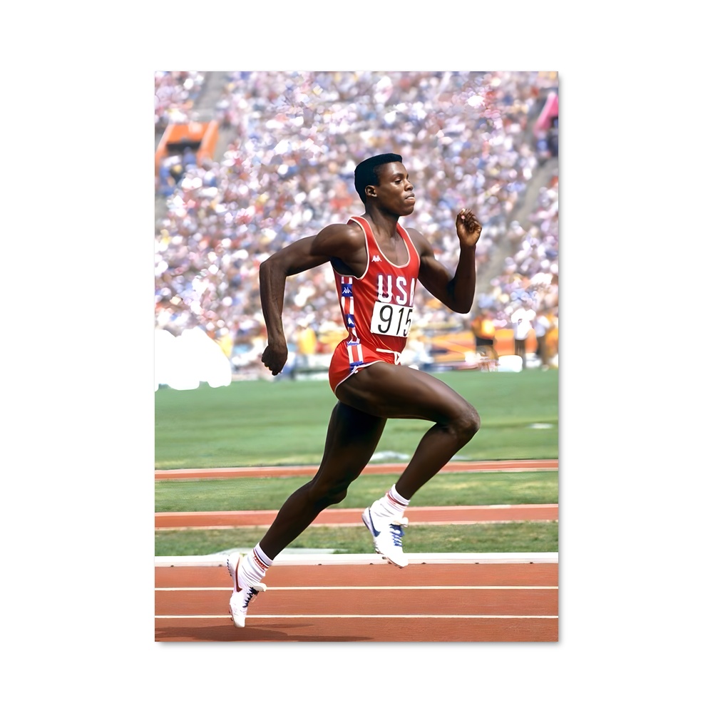 Poster L'Éclair Olympique – affiche Athlétisme
